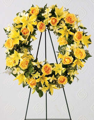 Ring of Friendship Wreath Sympathy  from Mockingbird Florist in Dallas, TX